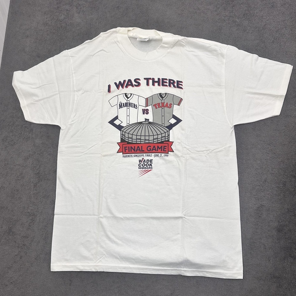 Vintage 1999 Seattle Mariners VS Texas Rangers Final game t-shirt and ticket